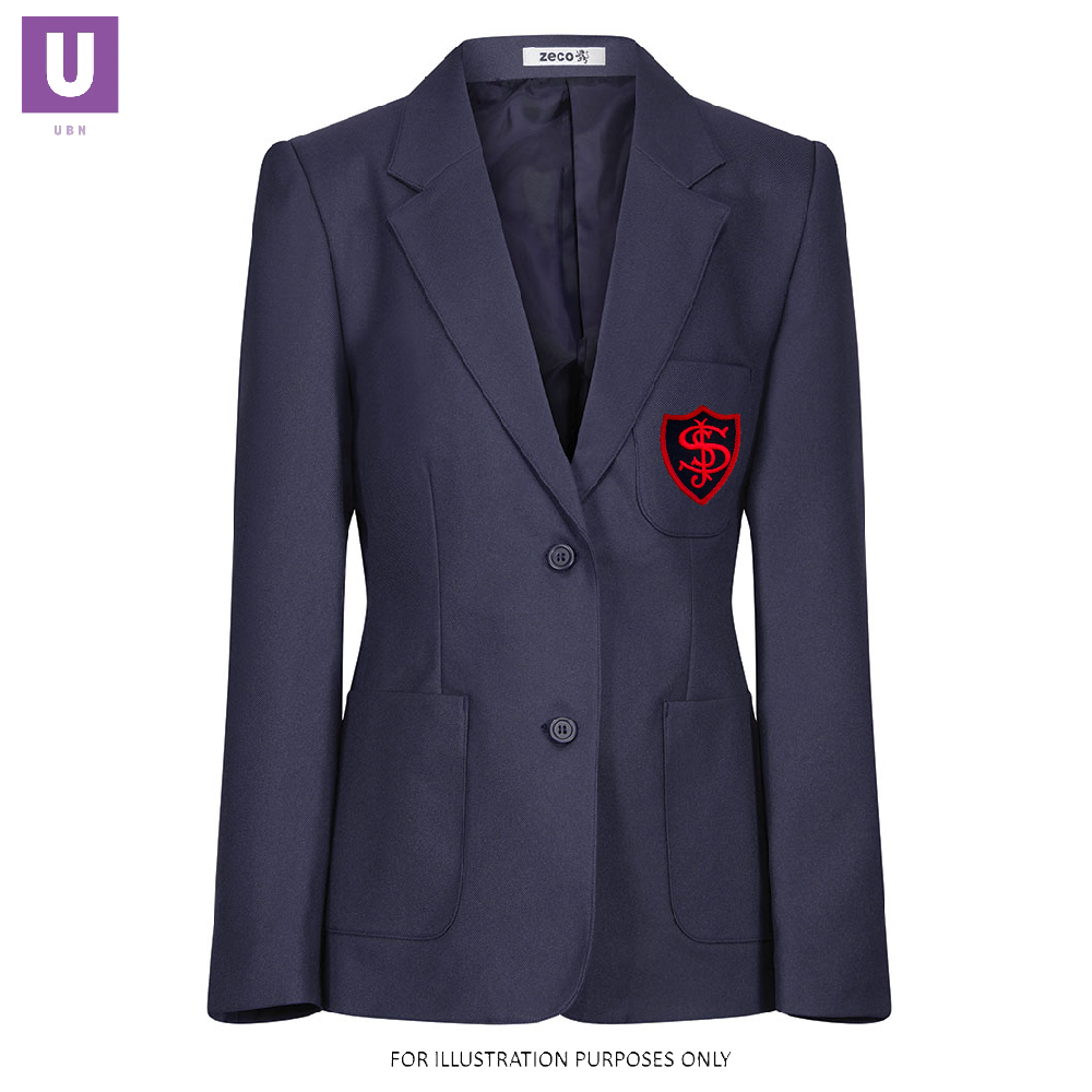 St Josephs Primary Faifley Girls Poly Blazer Navy main image 0
