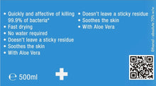 Load image into Gallery viewer, Alcohol Hand Sanitiser Gel 500ml (70% Alcohol)