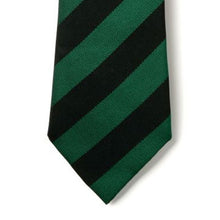 Load image into Gallery viewer, Black &amp; Emerald Broad Stripe Tie