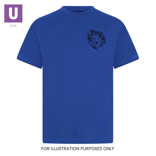 West Thurrock Academy Royal Blue P.E. T-Shirt with logo