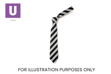 Cargar imagen en el visor de la galería, Black & White Broad Stripe Tie (Box of 24)
