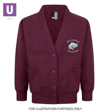 Laden Sie das Bild in den Galerie-Viewer, Woodside Academy Sweatshirt Cardigan with logo