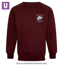 Laden Sie das Bild in den Galerie-Viewer, Woodside Academy Crew Neck Sweatshirt with logo