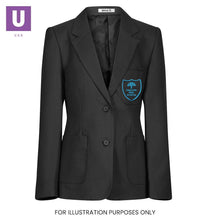 Cargar imagen en el visor de la galería, Treetops Free School Girls Fitted Eco Blazer with logo