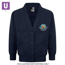 Cargar imagen en el visor de la galería, East Tilbury Primary Sweatshirt Cardigan with logo
