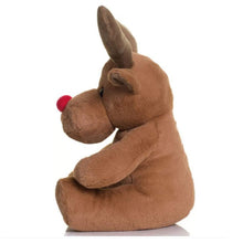 Load image into Gallery viewer, Mumbles Red Nose Reindeer Plush Toy