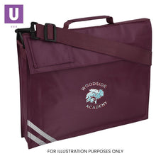 Laden Sie das Bild in den Galerie-Viewer, Woodside Academy Premium Book Bag with logo