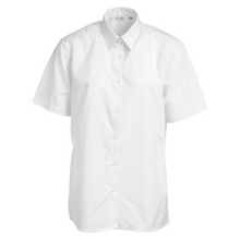 Load image into Gallery viewer, Girls White Easy Care Short Sleeve Blouse (Twin Pack)