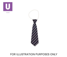 Load image into Gallery viewer, Navy & White Thin Stripe Tie (Box of 24)