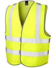 Load image into Gallery viewer, Fluorescent Yellow Safety Vest