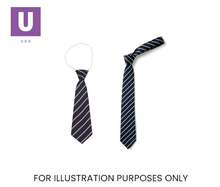 Load image into Gallery viewer, Navy & White Thin Stripe Tie (Box of 24)