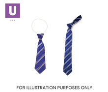 Load image into Gallery viewer, Royal Blue & White Double Stripe Tie (Box of 24)