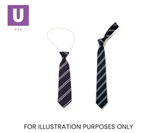 Load image into Gallery viewer, Navy & White Double Stripe Tie (Box of 24)