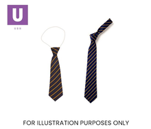Load image into Gallery viewer, Navy & Gold Thin Stripe Tie (Box of 24)