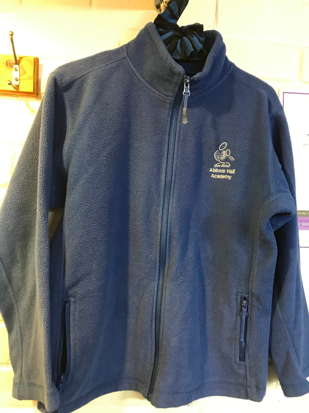 Pre-Loved Abbots Hall Academy Fleece with logo