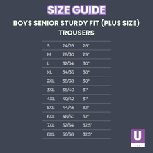 Load image into Gallery viewer, Boys Black Senior Extra Sturdy Fit Trousers