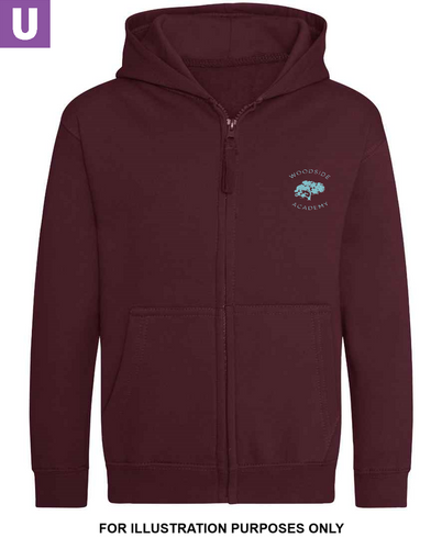 Woodside Academy Unisex Burgundy Zoodie