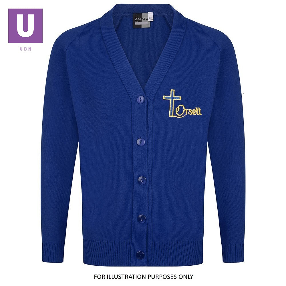 Orsett Primary Knitted Cardigan with logo