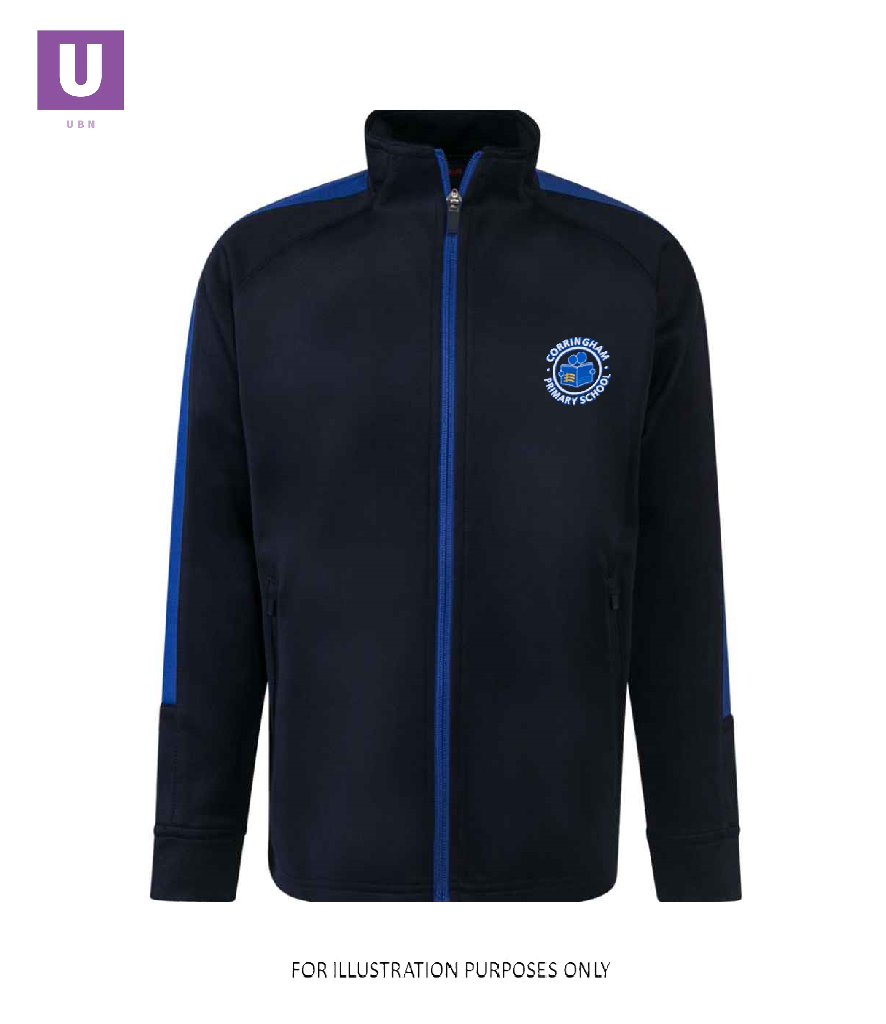 Corringham Primary P.E. Track Top with logo