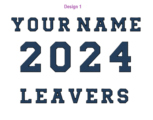 Personalised Individual Leavers Designs