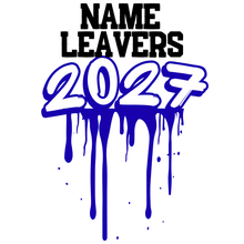 Laden Sie das Bild in den Galerie-Viewer, Personalised 2027 Leavers Shirt (Design 1)