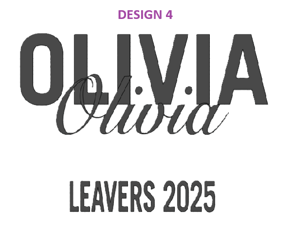 Personalised 2025 Leavers Shirt Design 4