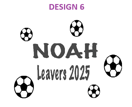 Personalised 2025 Leavers Shirt Design 6