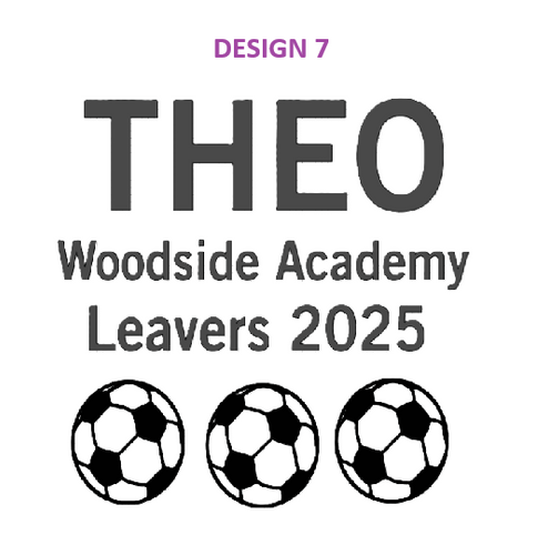 Personalised 2025 Leavers Shirt Design 7