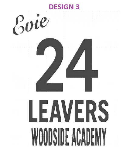 Personalised 2025 Leavers Shirt Design 3