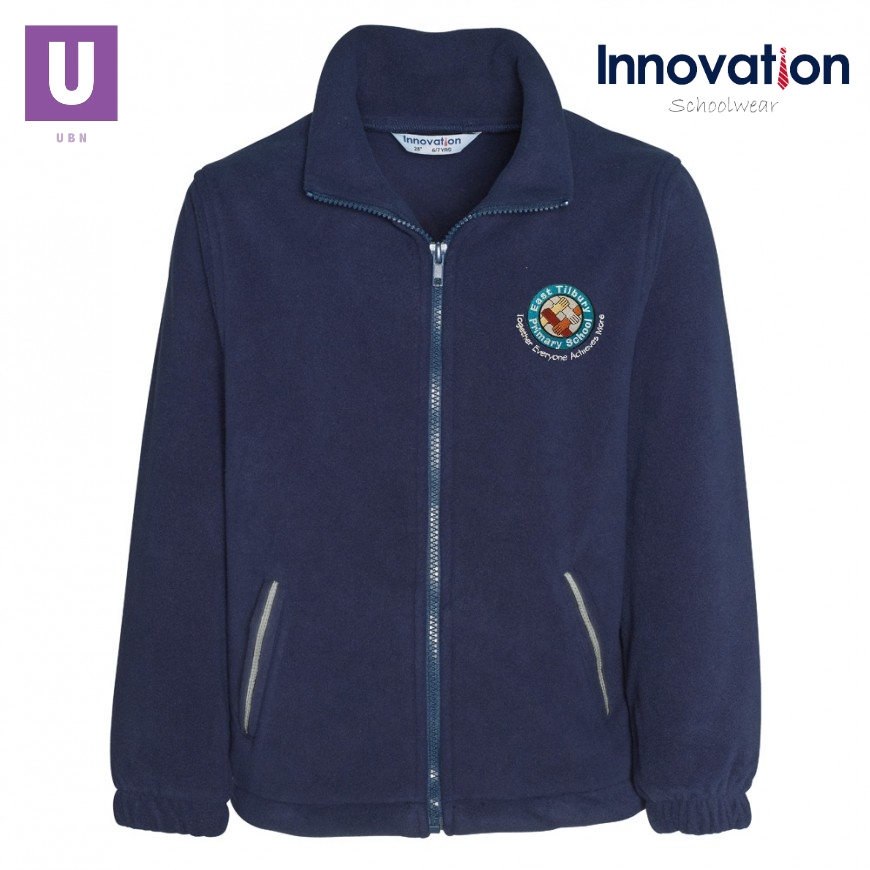 East Tilbury Primary Polar Fleece Jacket with logo