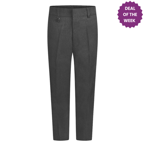 Boys Grey Standard Fit Trouser