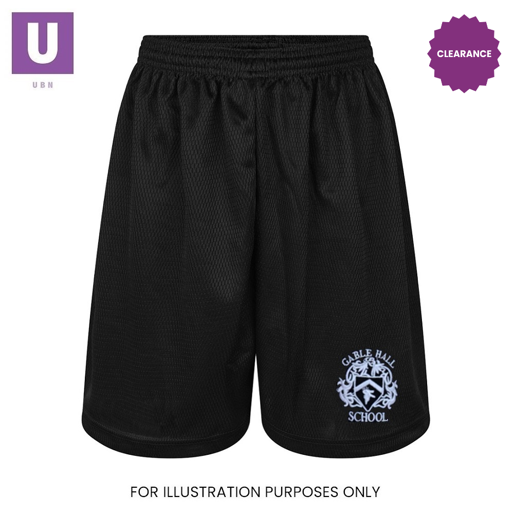 Gable Hall P.E. Shorts with logo