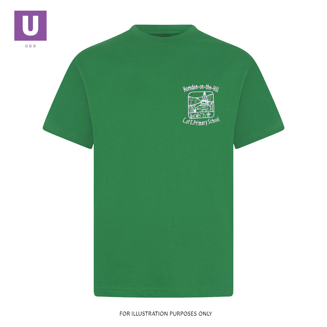 Horndon-on-the-Hill Primary Emerald P.E. T-Shirt with logo