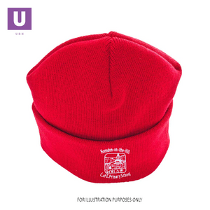 Horndon on the Hill Knitted Ski Hat with logo