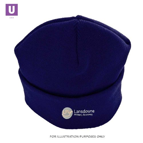 Lansdowne Primary Academy Knitted Ski Hat with logo