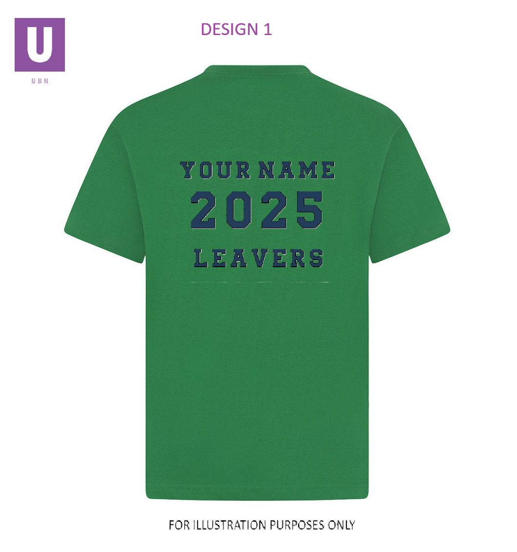 Personalised Individual Leavers T-Shirts