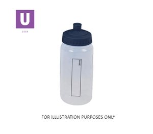 EcoPure Navy Water Bottle With Dust Cap 500ml