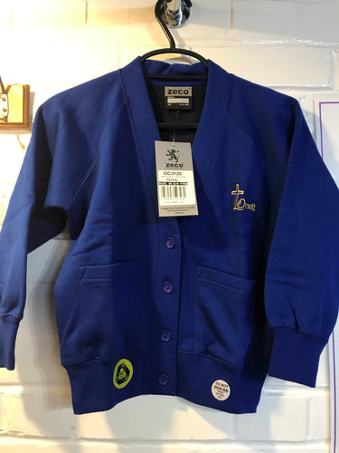 Pre-Loved Orsett C of E Primary Cardigan with old logo