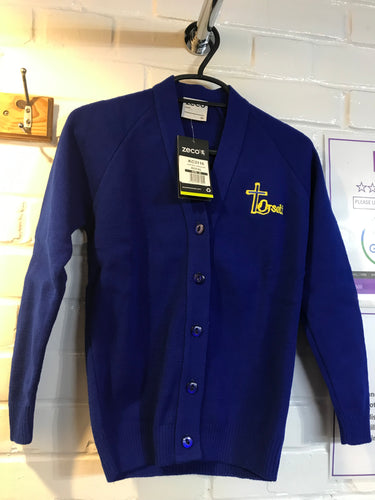 Pre-Loved Orsett C of E Primary Knitted Cardigan with logo