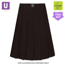Load image into Gallery viewer, Thames Park Stitch Down Pleat Skirt with logo