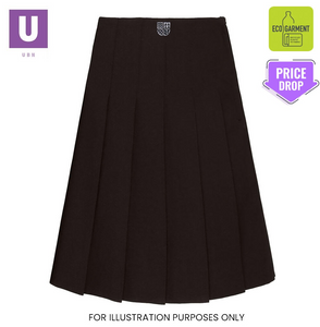 Thames Park Stitch Down Pleat Skirt with logo