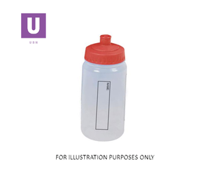 EcoPure Red Water Bottle With Dust Cap 500ml