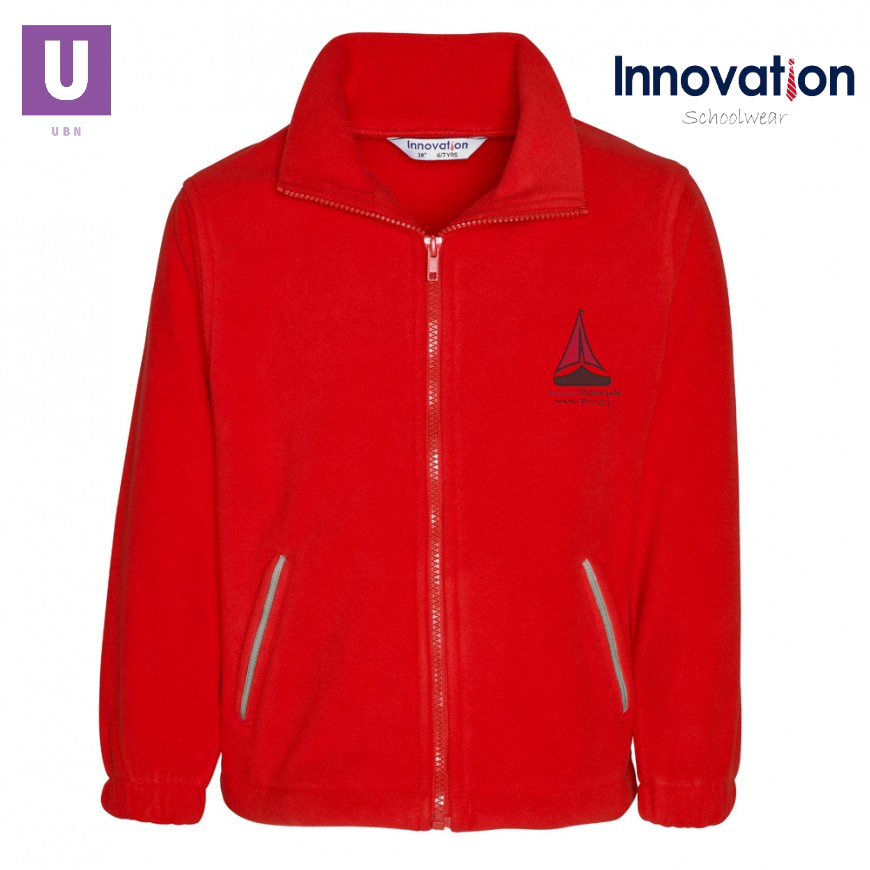 Thameside Primary Polar Fleece Jacket with logo