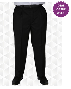 Boys Black Inno Extra Sturdy Fit Trouser (Plus Size)