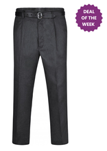 Load image into Gallery viewer, Boys Grey Inno Extra Sturdy Fit Trouser (Plus Size)