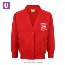 Load image into Gallery viewer, Horndon-on-the-Hill Primary Sweatshirt Cardigan with logo