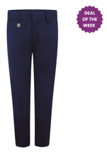 Load image into Gallery viewer, Boys Navy Standard Fit Trouser