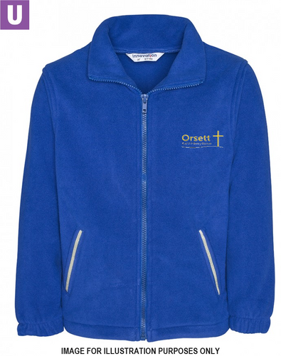 Orsett Primary Polar Fleece Jacket with logo