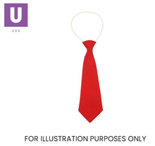 Cargar imagen en el visor de la galería, St Joseph&#39;s Plain Red Elastic Tie