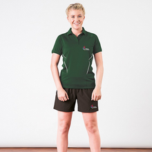 Load image into Gallery viewer, Bottle Green Performance Female Polo Shirt